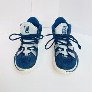 Nike Kyrie 7 Blue Gray Basketball Hi-Top Sneaker Shoes  DA7767-402 Mens Size 6.5